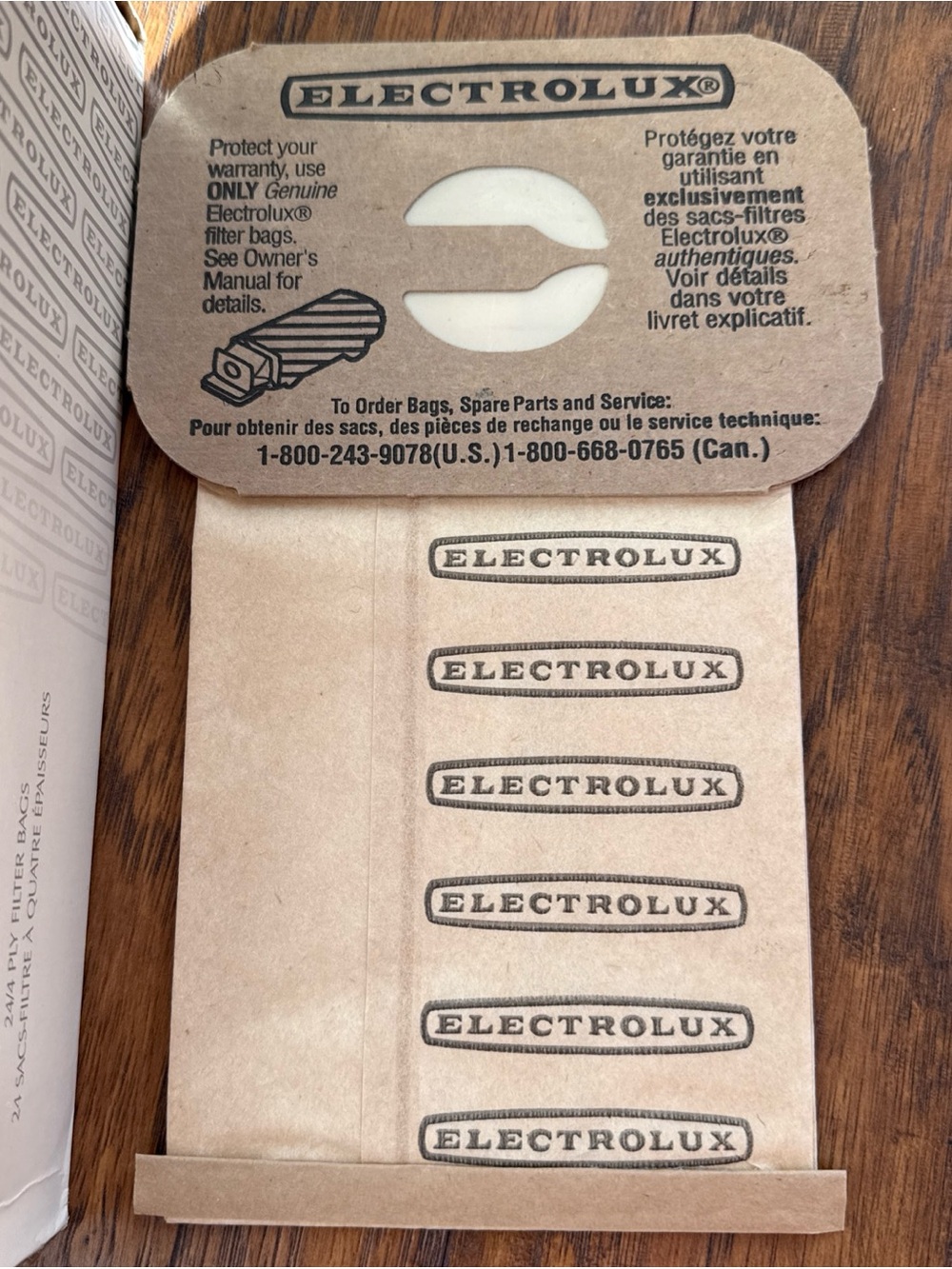 Vintage Electrolux Vacuum Bags Genuine Authentiques 4 Ply Filter Vacuum 24 Bags